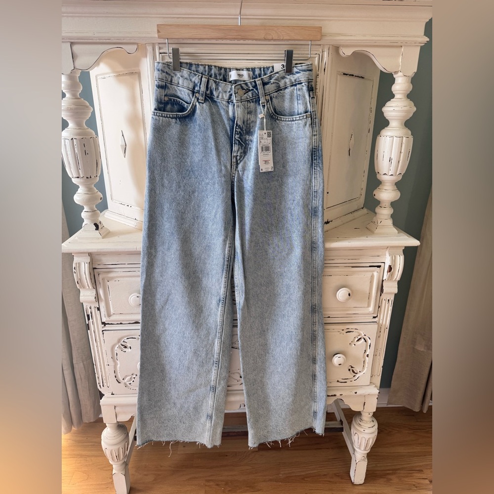 Mango MNG size 4 wide leg denim *NWT*